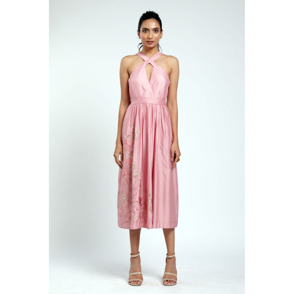 MADDER MUCH Sofia Midi Dress - Pink