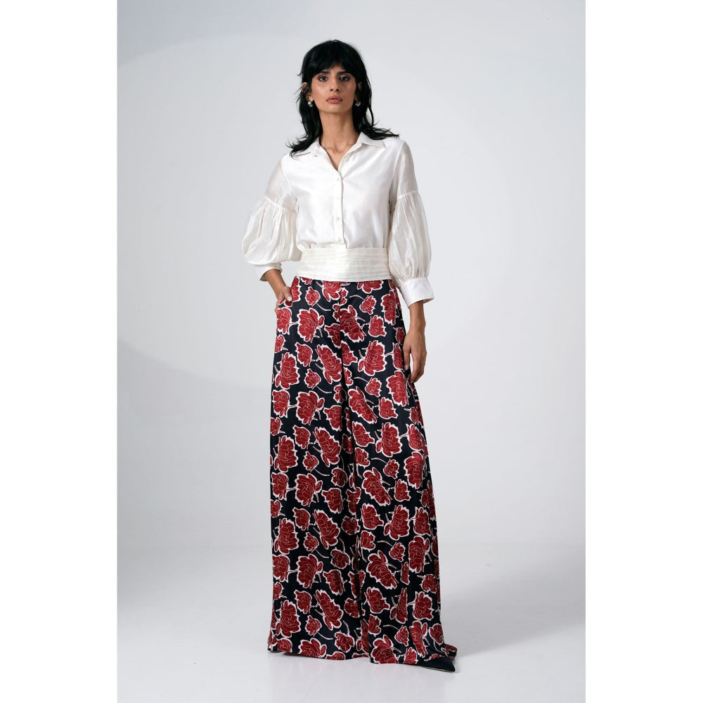 MADDER MUCH Filipina Printed Palazzo Set (Set of 2)