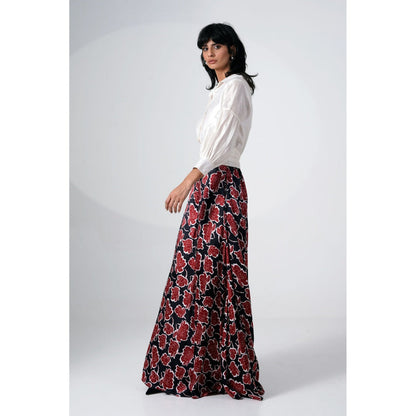 MADDER MUCH Filipina Printed Palazzo Set (Set of 2)