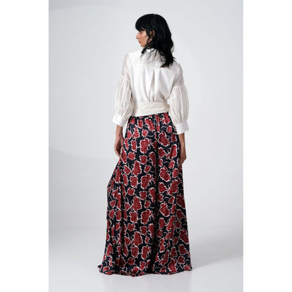 MADDER MUCH Filipina Printed Palazzo Set (Set of 2)