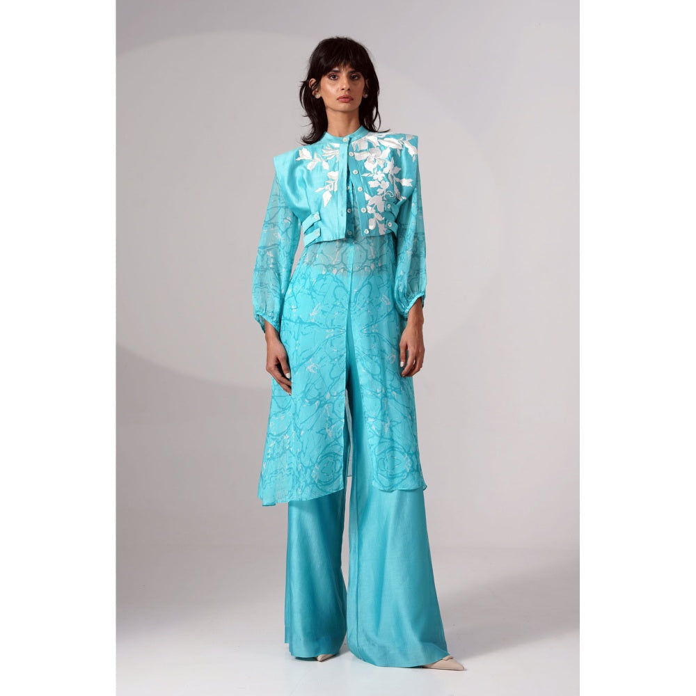 MADDER MUCH Lana Crop Jacket Long Shirt Flared Pant (Set of 3)