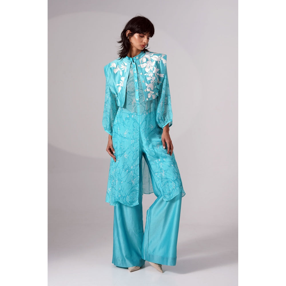 MADDER MUCH Lana Crop Jacket Long Shirt Flared Pant (Set of 3)