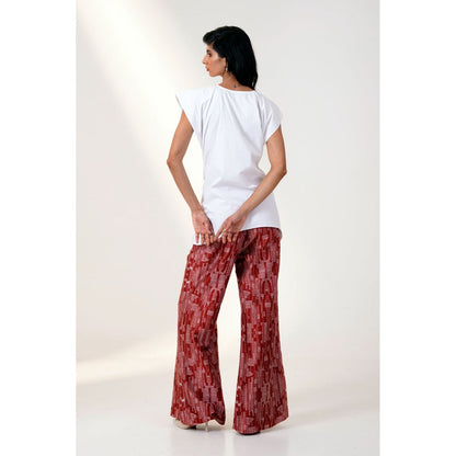 MADDER MUCH Martina Ii Bow Clutch Printed Pant Set (Set of 2)