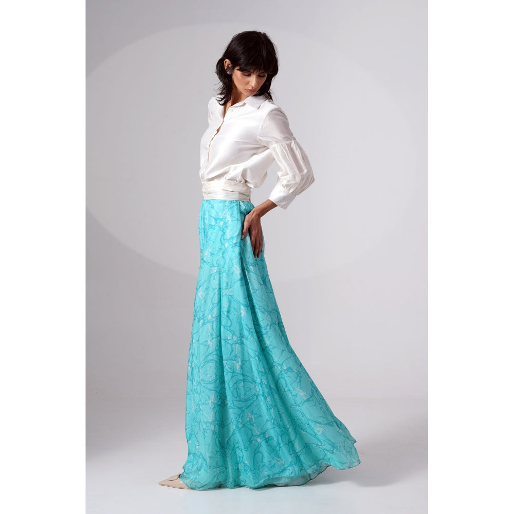 MADDER MUCH Melanie Shirt Gathered Palazzo Set (Set of 2)