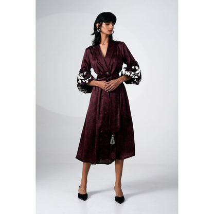 MADDER MUCH Okina Blazer Wrap Dress with Belt (Set of 2)
