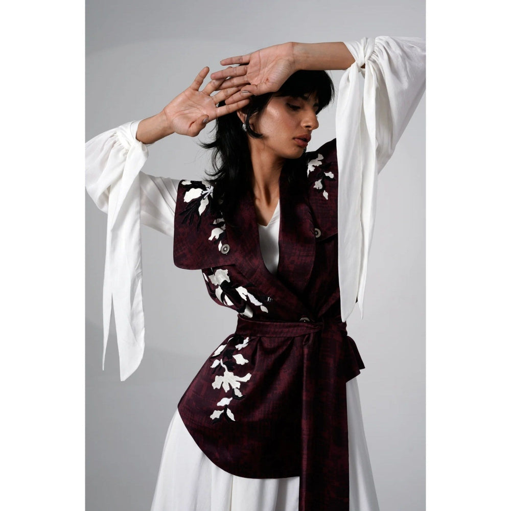 MADDER MUCH Norman Safari Blazer with Belt (Set of 2)