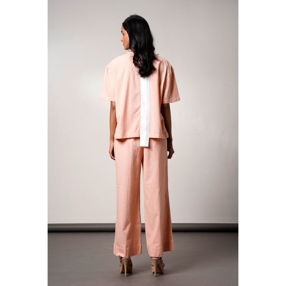 MADDER MUCH Petunia The Soft Hour Peach Solid Co-Ord (Set of 2)