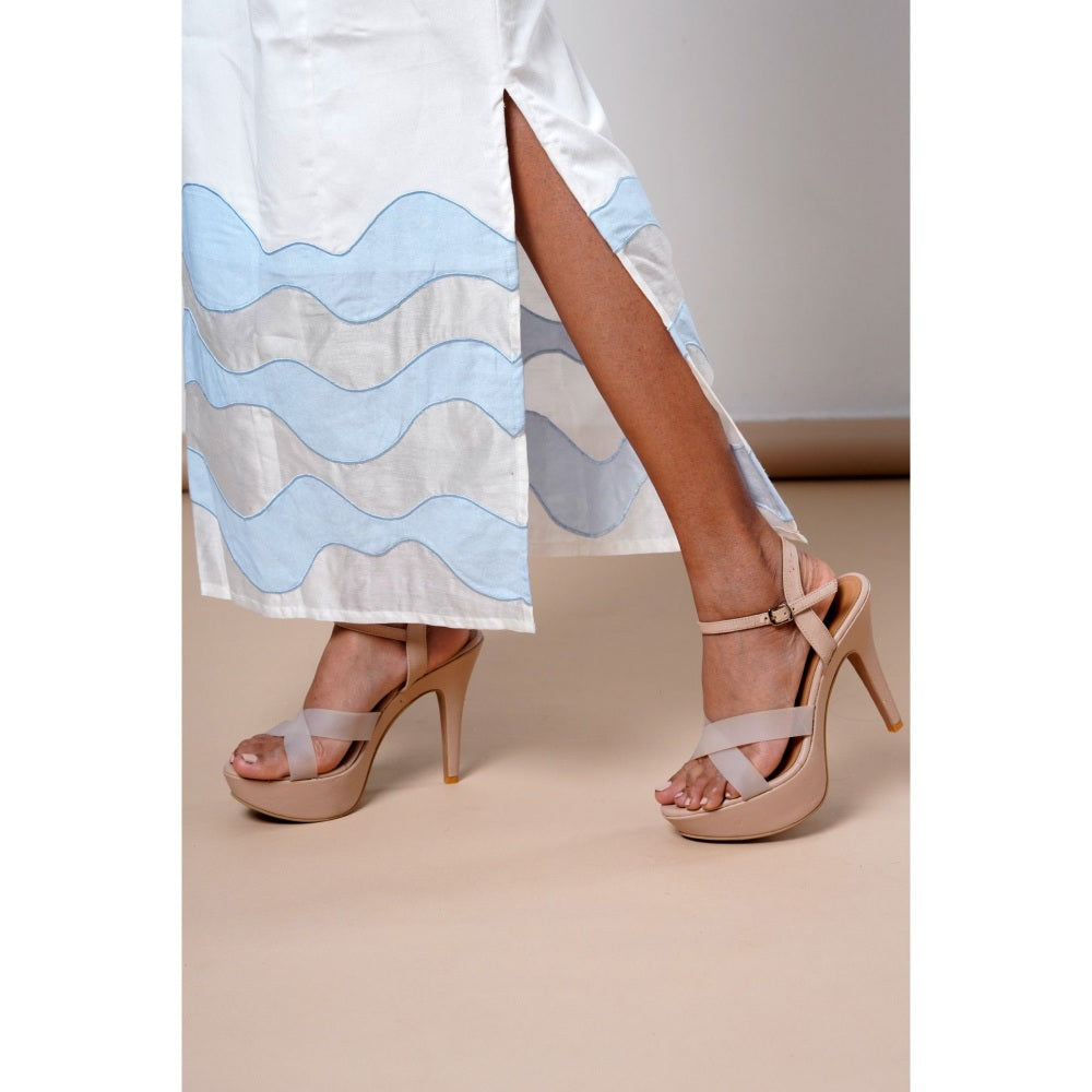 MADDER MUCH Nella Breeze Wrap Top and Denim Skirt (Set of 2)