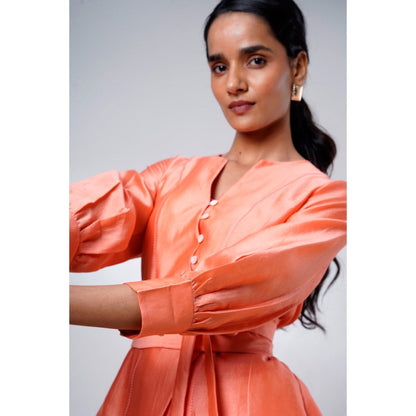 MADDER MUCH Nella Breeze Wrap Top and Denim Skirt (Set of 2)