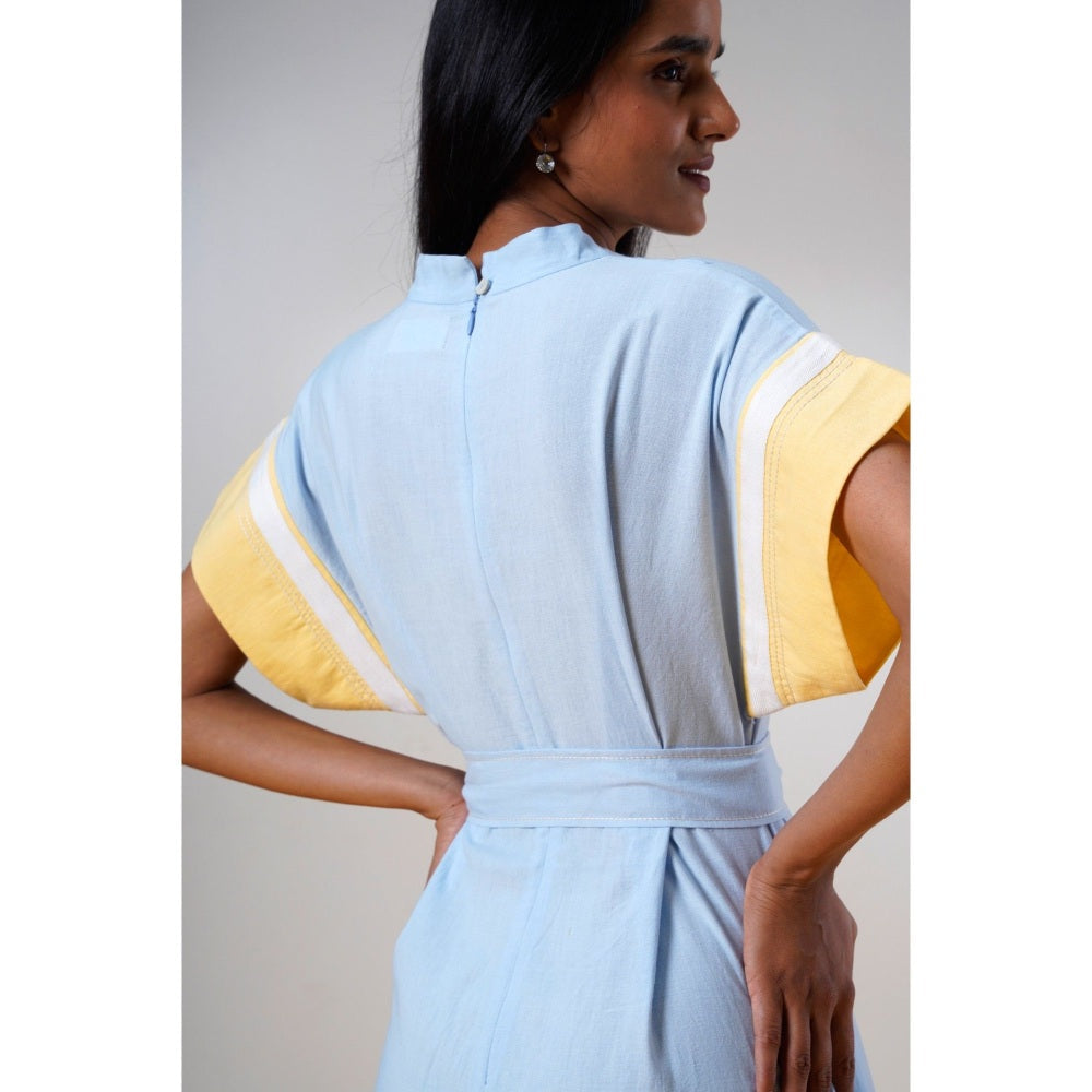 MADDER MUCH Kaito Blue Whisper Jumpsuit (Set of 2)