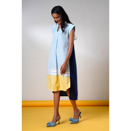 MADDER MUCH Savai Ice and Ink Midi Dress