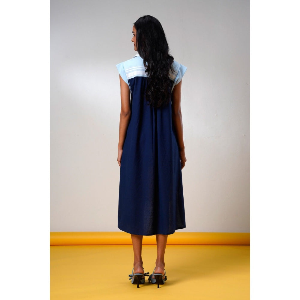 MADDER MUCH Savai Ice and Ink Midi Dress