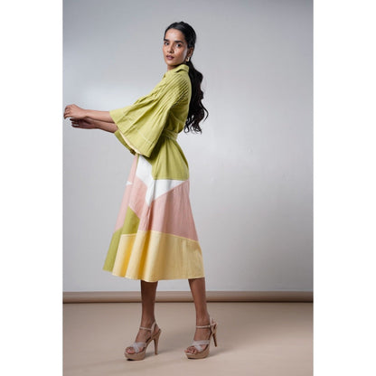 MADDER MUCH Saylor Wild Grove Midi Dress with Belt (Set of 2)