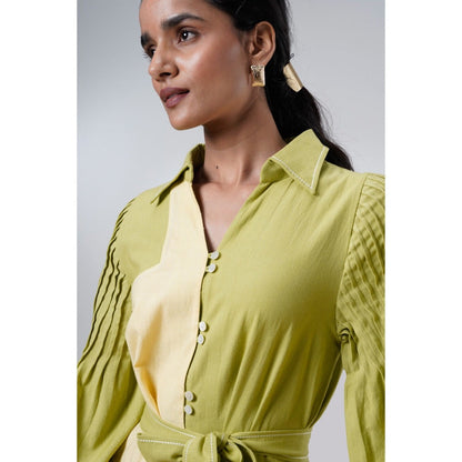 MADDER MUCH Saylor Wild Grove Midi Dress with Belt (Set of 2)