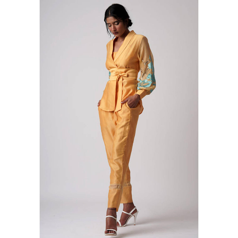 MADDER MUCH Grace - Mimosa Wrap Top With Ankle Pants