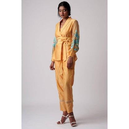 MADDER MUCH Grace - Mimosa Wrap Top With Ankle Pants