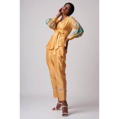 MADDER MUCH Grace - Mimosa Wrap Top With Ankle Pants