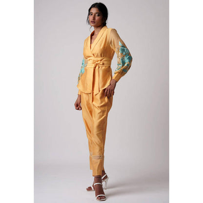 MADDER MUCH Grace - Mimosa Wrap Top With Ankle Pants