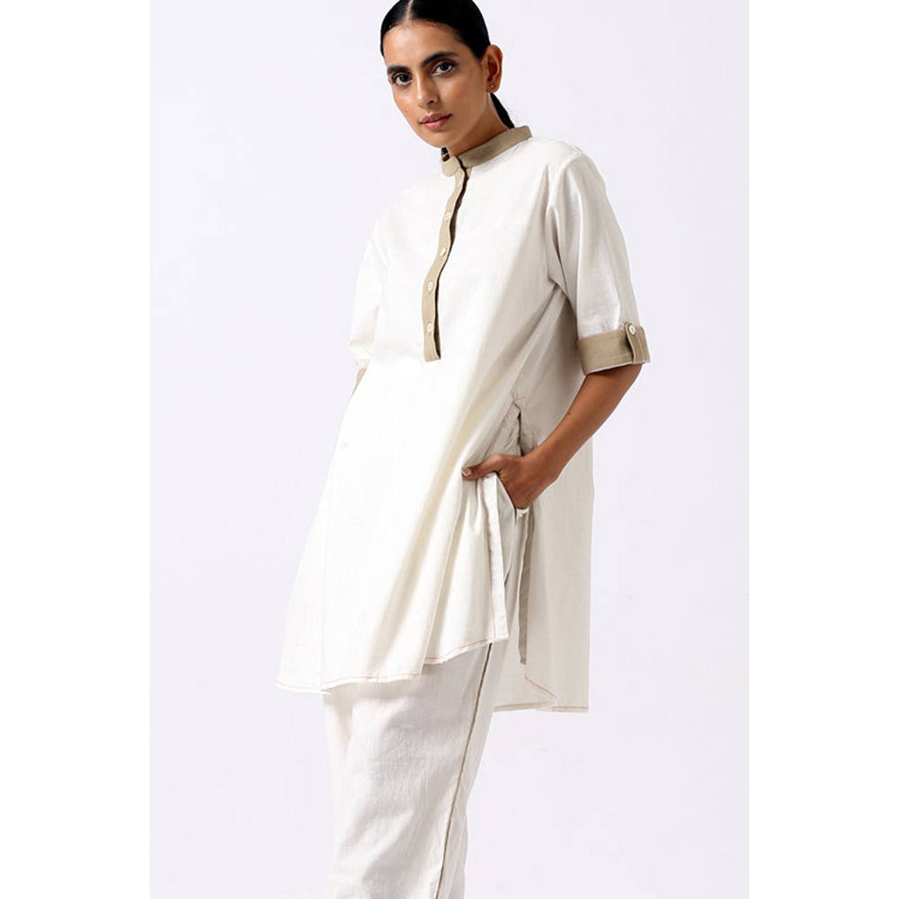 MADDER MUCH Ivory Sabah - Mandarin Tunic Set