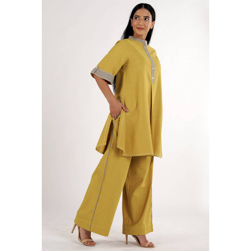 MADDER MUCH Ochre Sabah - Mandarin Kurta Set