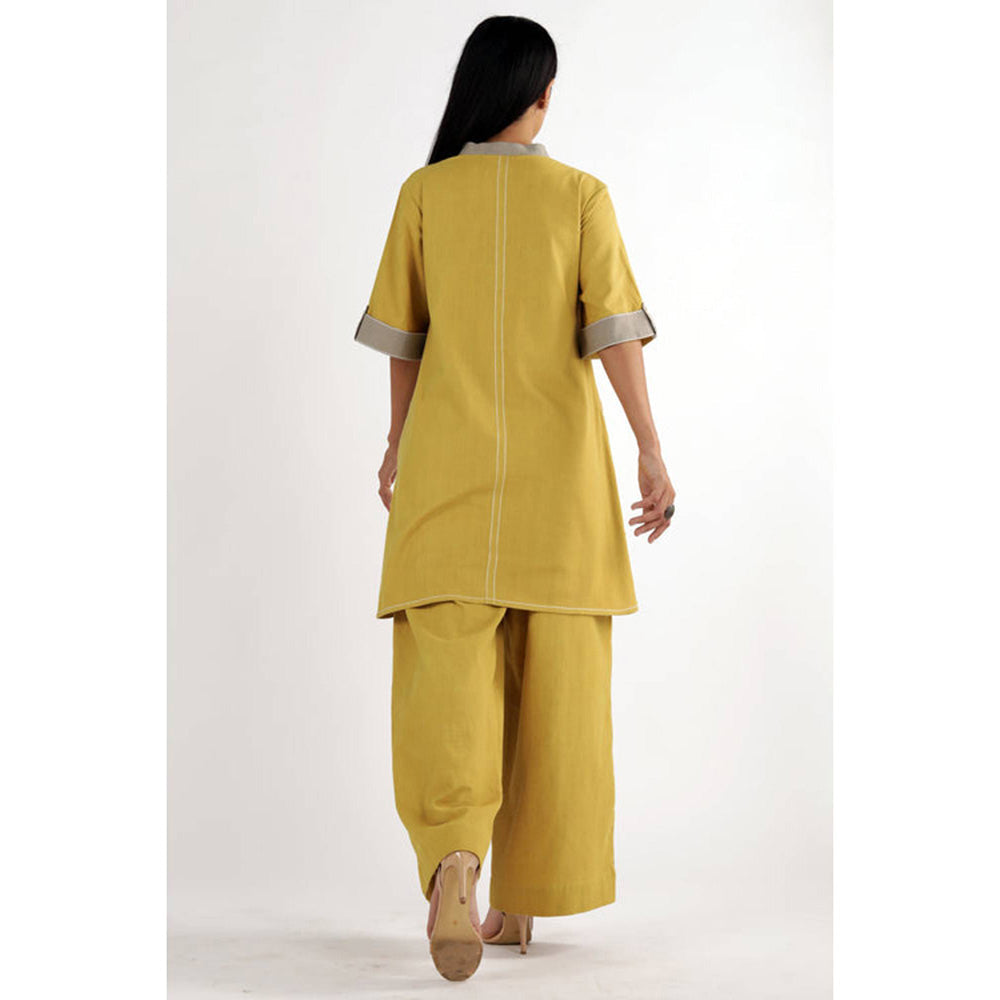 MADDER MUCH Ochre Sabah - Mandarin Kurta Set