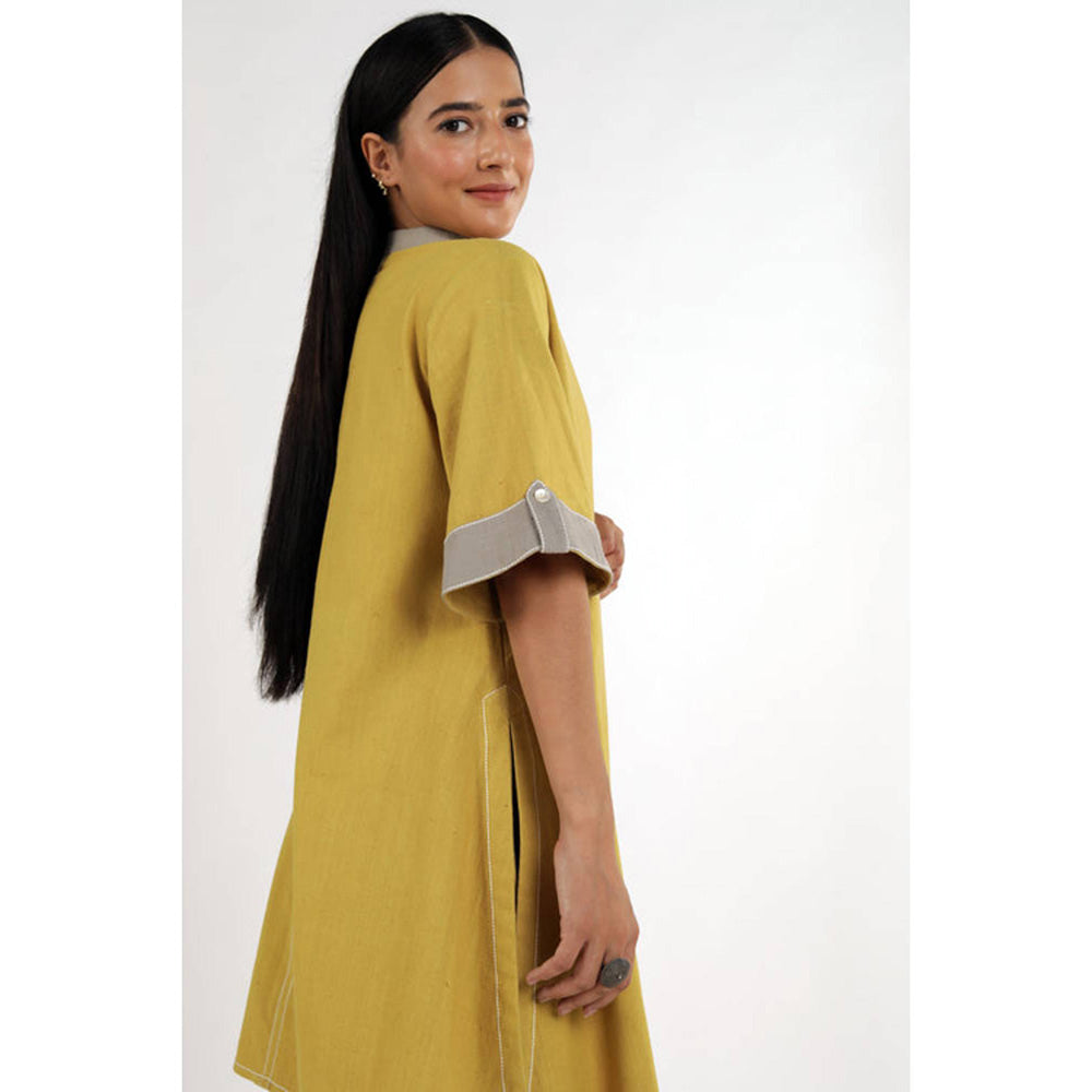 MADDER MUCH Ochre Sabah - Mandarin Kurta Set