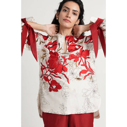 MADDER MUCH Nyla - Bloom Top + Wide Leg Pants Co-ords