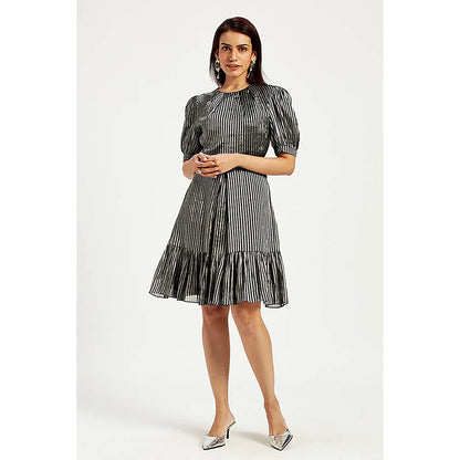 MADDER MUCH Rita - Little Black Zari Dress