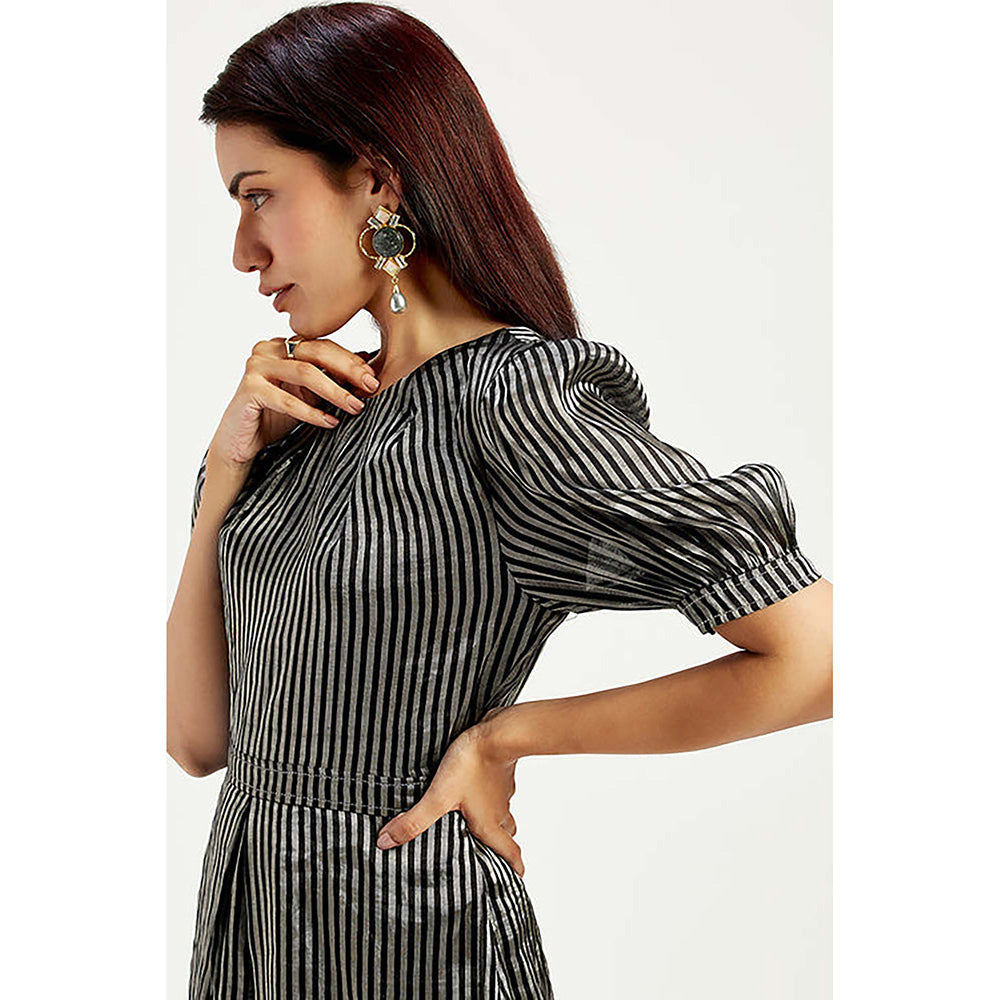 MADDER MUCH Rita - Little Black Zari Dress