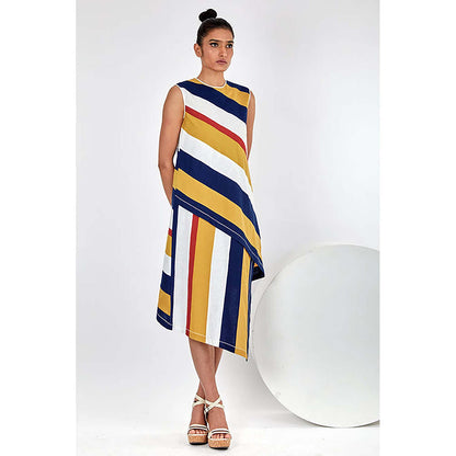 MADDER MUCH Miami - Rainbow Stripe Dress