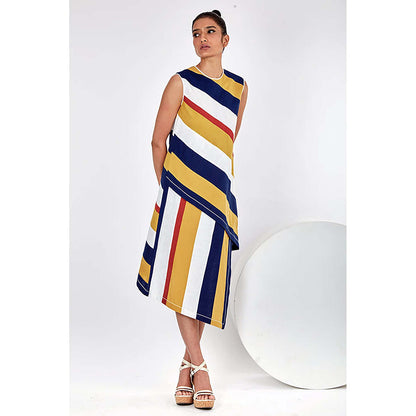 MADDER MUCH Miami - Rainbow Stripe Dress