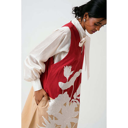 MADDER MUCH Madder Melody - Neck Tie Shirt Short Dress