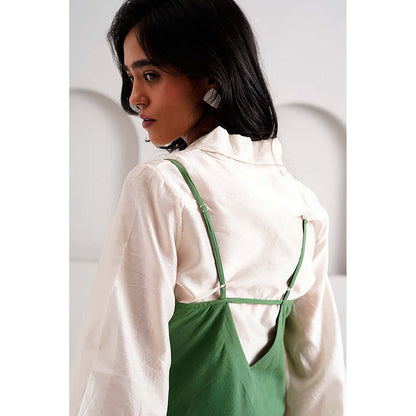 MADDER MUCH Pine Green Yana - Blouson + Slip Dress