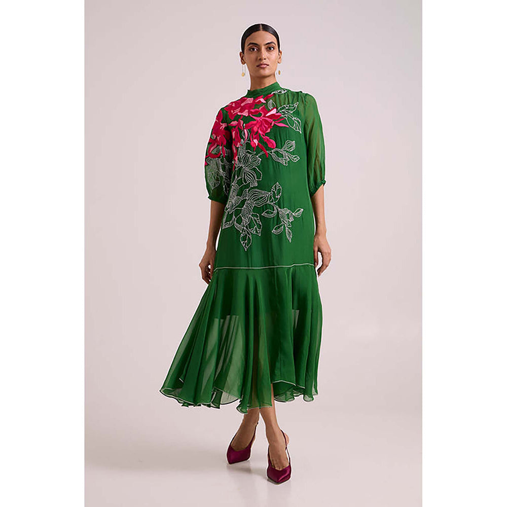 MADDER MUCH Reine - Soft Bloom Organza Long Dress