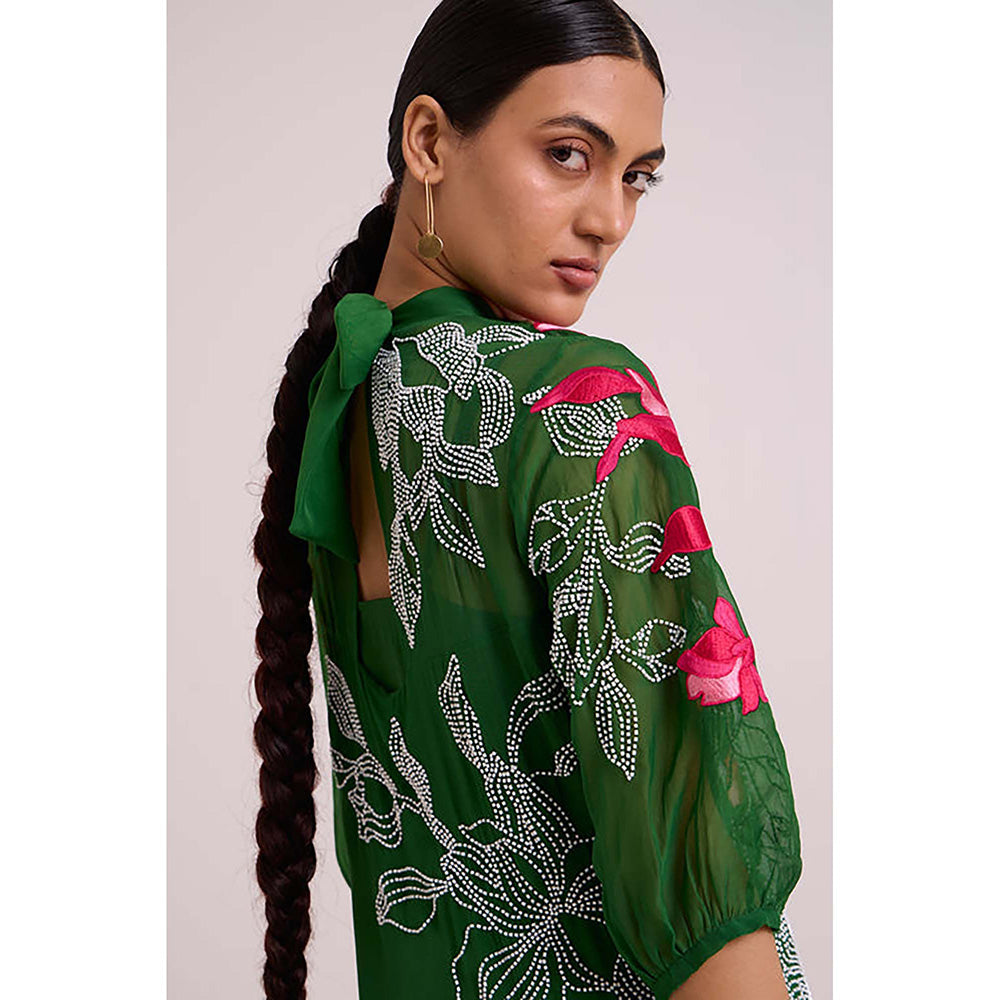 MADDER MUCH Reine - Soft Bloom Organza Long Dress