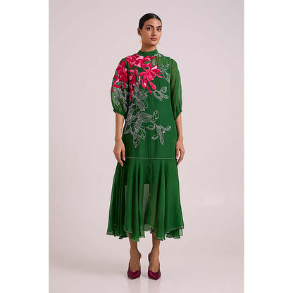 MADDER MUCH Reine - Soft Bloom Organza Long Dress