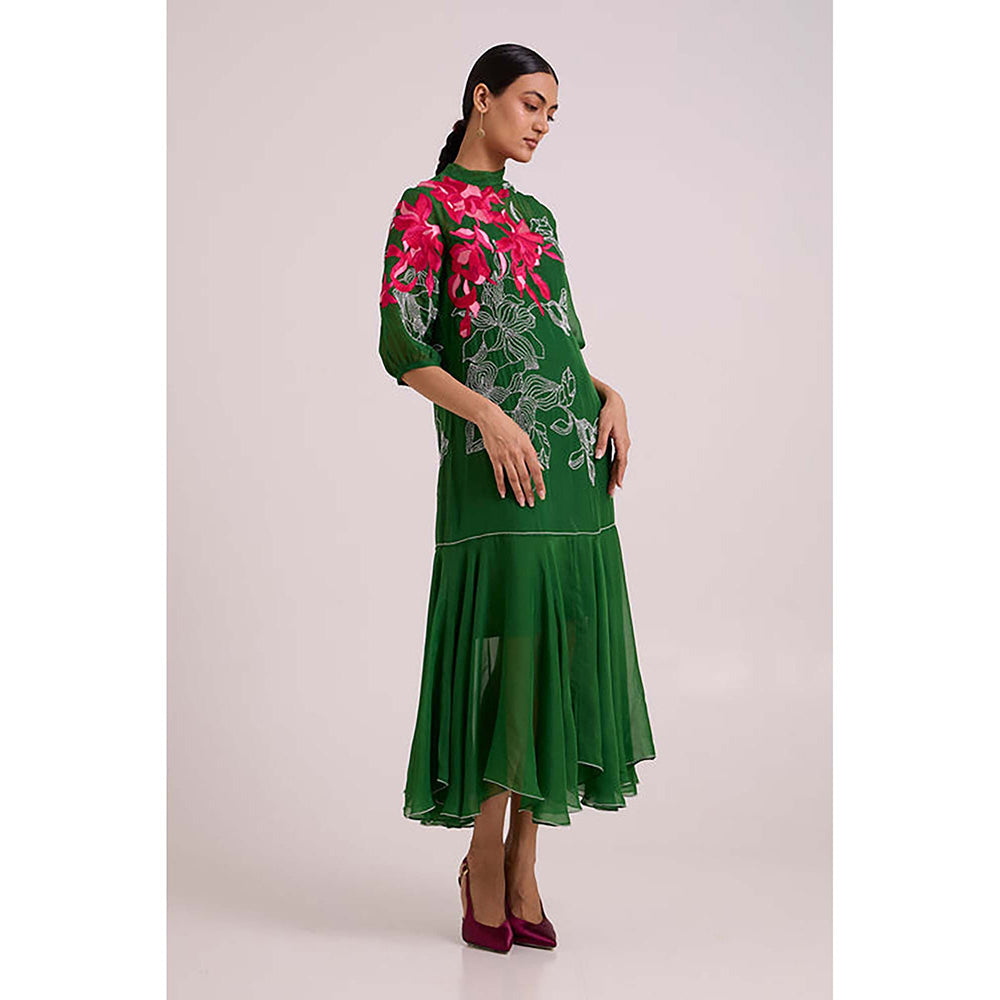 MADDER MUCH Reine - Soft Bloom Organza Long Dress