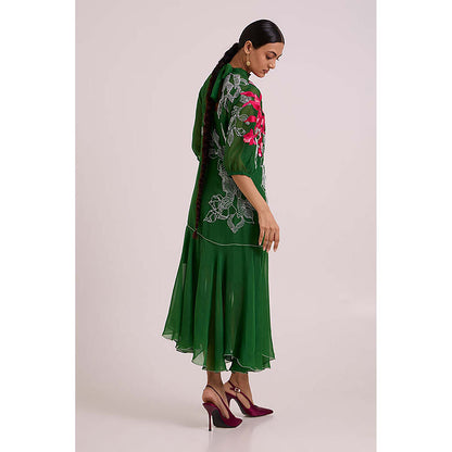 MADDER MUCH Reine - Soft Bloom Organza Long Dress