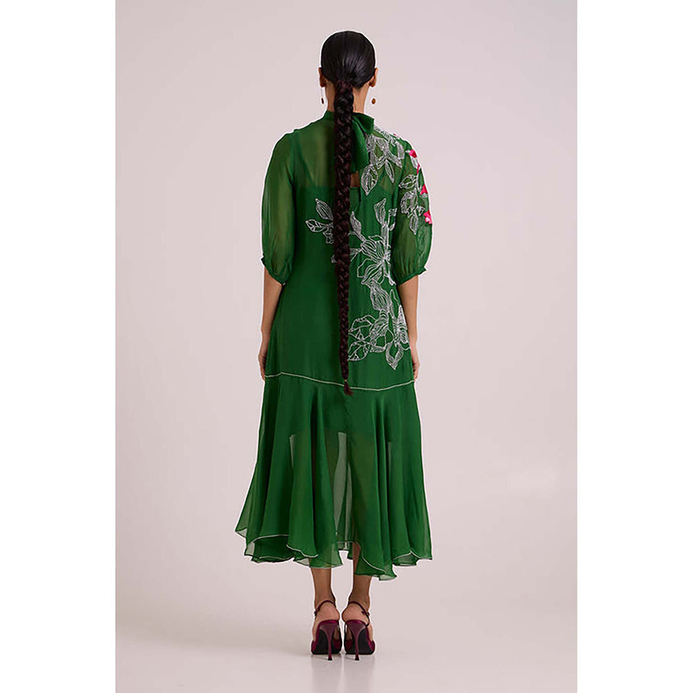 MADDER MUCH Reine - Soft Bloom Organza Long Dress