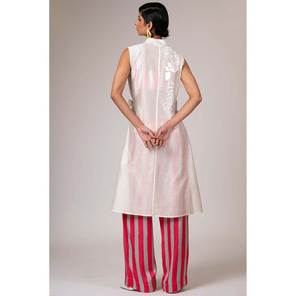 MADDER MUCH Argon - Sheer Wrap Dress, Bustier And Pants