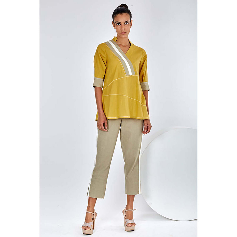 MADDER MUCH Mustard Ren - Crossbody Top And Pant Co-Ord's