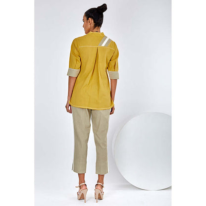 MADDER MUCH Mustard Ren - Crossbody Top And Pant Co-Ord's