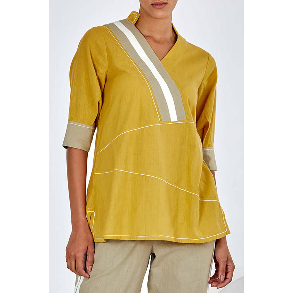 MADDER MUCH Mustard Ren - Crossbody Top And Pant Co-Ord's