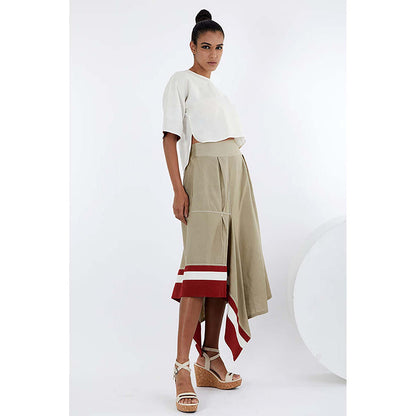 MADDER MUCH Kazu - Crop Top And Terraced Skirt Set
