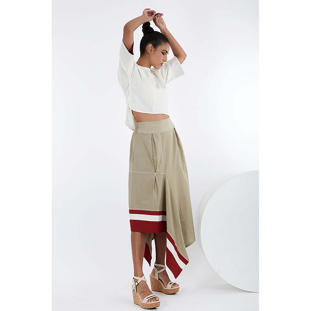 MADDER MUCH Kazu - Crop Top And Terraced Skirt Set