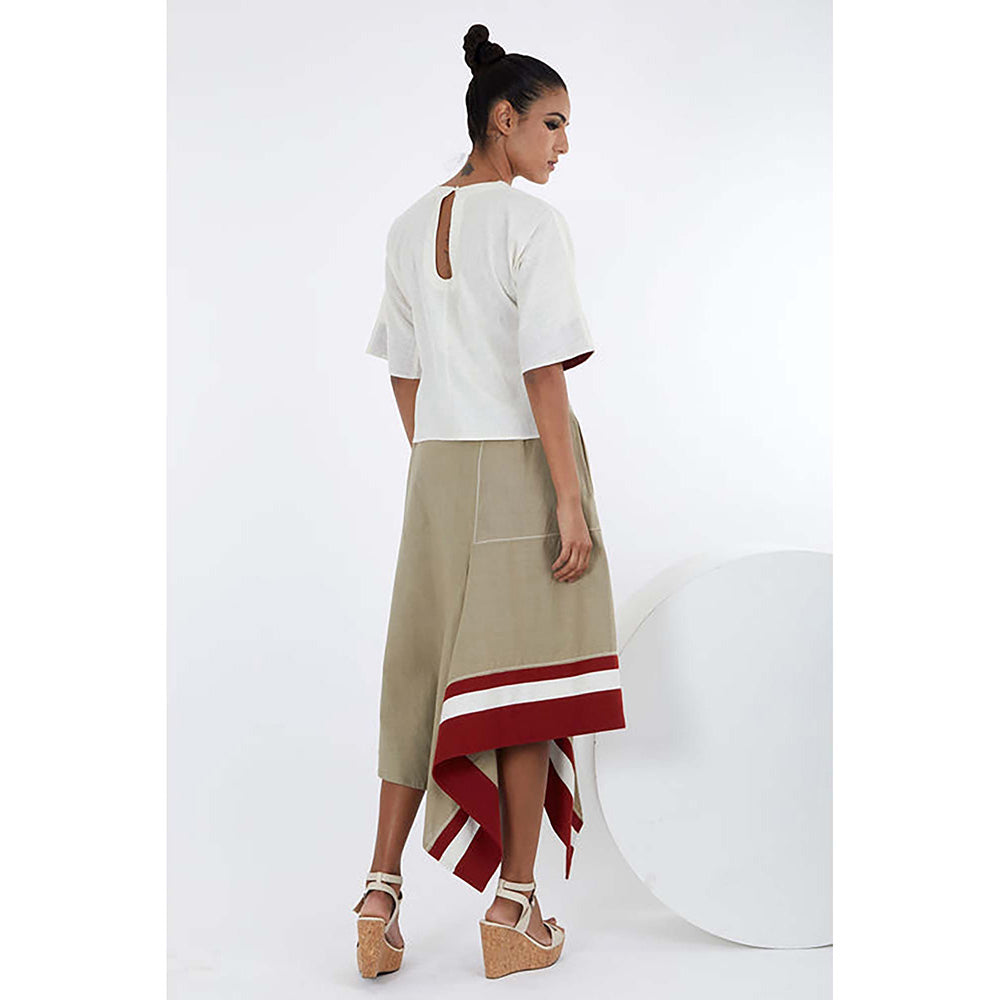MADDER MUCH Kazu - Crop Top And Terraced Skirt Set