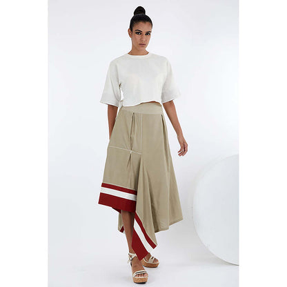 MADDER MUCH Kazu - Crop Top And Terraced Skirt Set