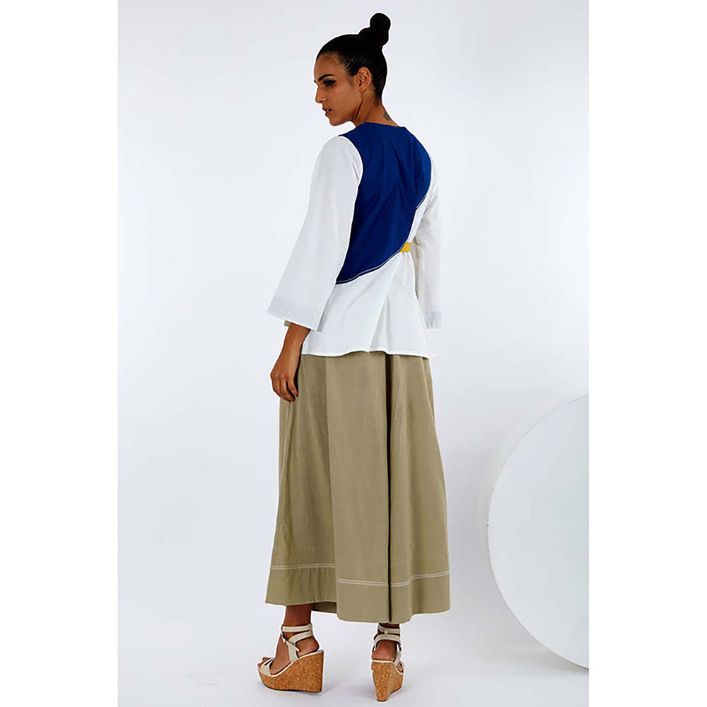 MADDER MUCH Asha + Oshi - Overlap Belted Top And Fisherman Pants