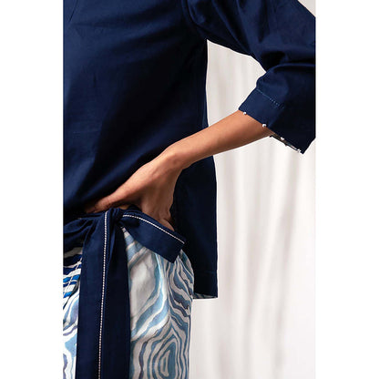 MADDER MUCH Mia - Wrap Skirt + Indigo Top