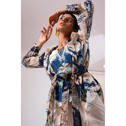 MADDER MUCH Crystal - Trench Top + Trousers Jacket Set